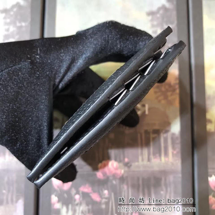 GUCCI古馳 專櫃同步 提花條紋 男士雙折皮夾 408827 克豬紋皮新帶 WTG1930